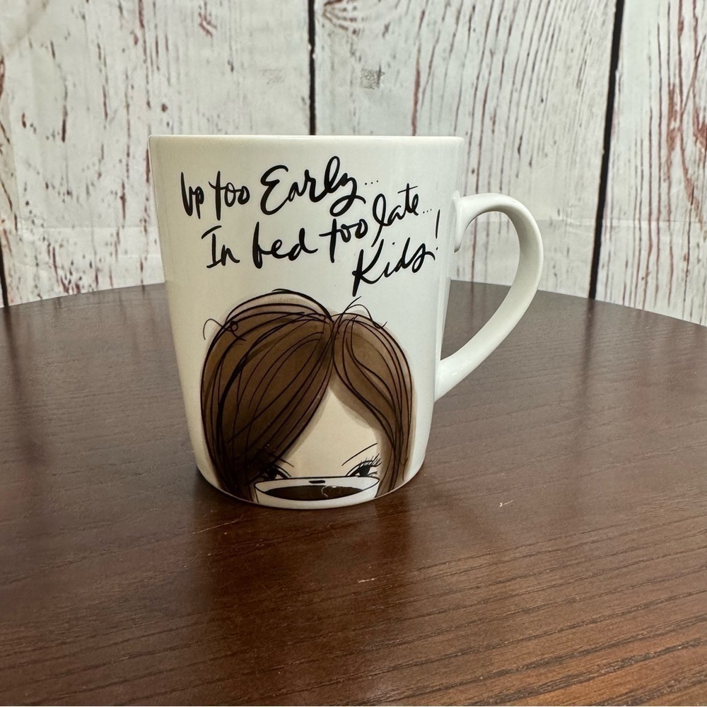 Chic Coffee Mug with Fun Quote Perfect for that Caffeine needing Mom!